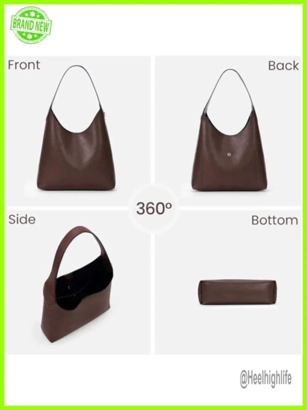 Faux Suede Hobo Bag Vegan Leather Shoulder Tote Women